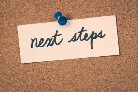 Next steps Stock Photos