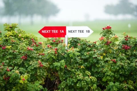 Next tee sign Stock Photos