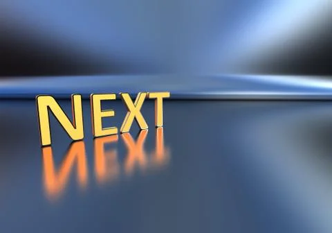 The next text on a blue background Stock Illustration