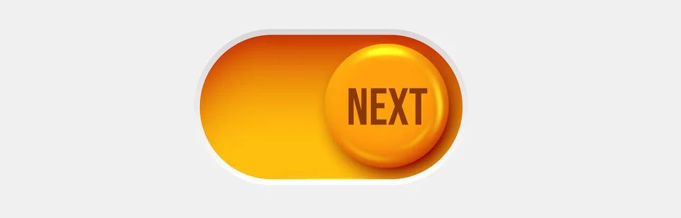 Next toggle switch buttons. Material design switch. Illustrazione stock