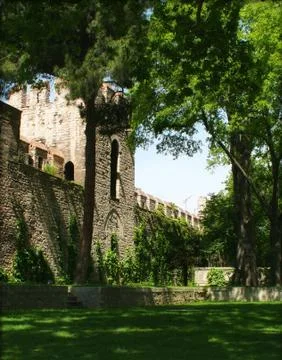 Next To The Topkapi Palace Walls 스톡 사진