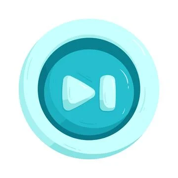 Next track button Stock Illustration