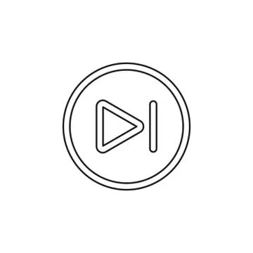 Next Track vector icon Stock Illustration