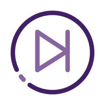 Next user interface line style icon Stock Illustration