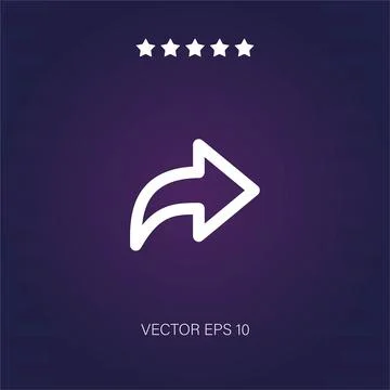 Next vector icon . Modern simple flat icon, Stock-Illustration