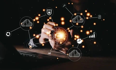 NexTech Strategy: AI, IoT, and Cloud Integration Stock Footage 339269281
