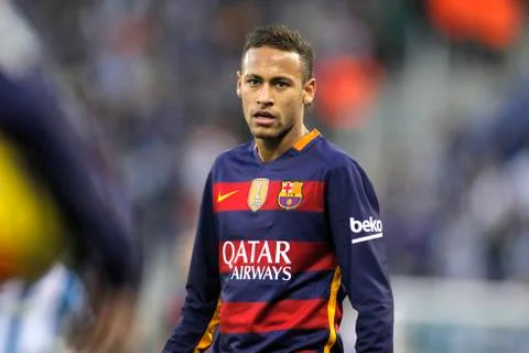 Neymar da Silva of FC Barcelona Stock Photos
