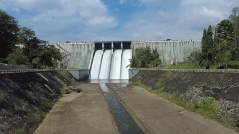 Neyyar dam shutter, gravity dam in Thiruvananthapuram, Kerala Stock Footage 227999830