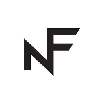 NF initial letter logo template vector icon design Stock Illustration
