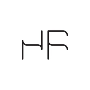 NF initial letter logo template vector icon design Stock Illustration