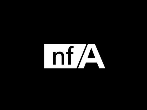 NFA Logo and Graphics design vector art, Icons isolated on black background Illustrazione stock