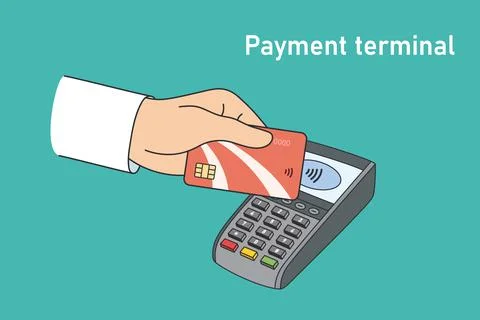 Nfc contactless payments. Vector illustration 스톡 일러스트