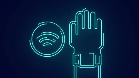 NFC digital banking contactless payment with smartwatch Stock Footage 241163449