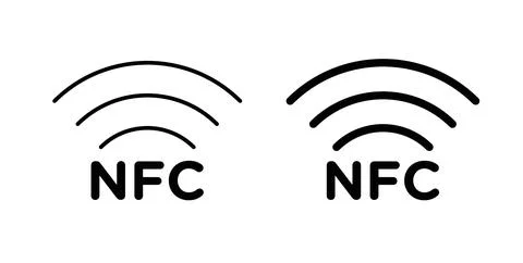 NFC icon symbol. Flat Vector illustration Stock Illustration
