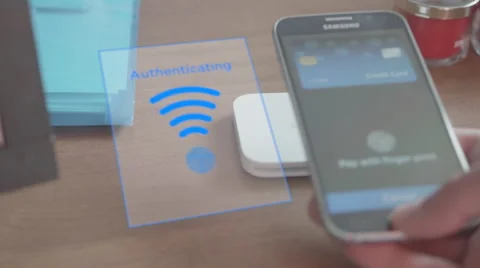 NFC Mobile Smartphone Payment with Graphic Vidéo 61062600