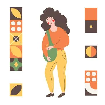 Nfc payment, flat vector illustration design. Money transfer. Stock Illustration