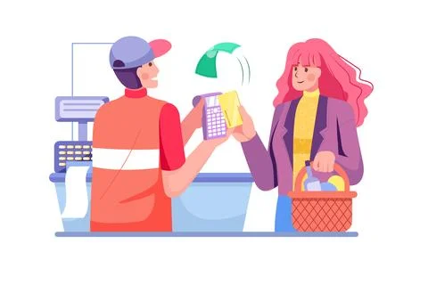 NFC Payment Stock Illustration