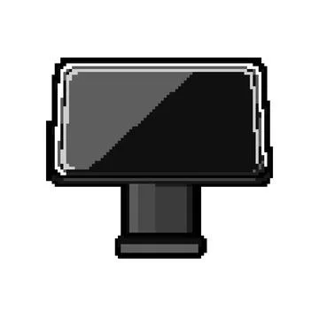Nfc pos terminal pixel art vector illustration Stock Illustration