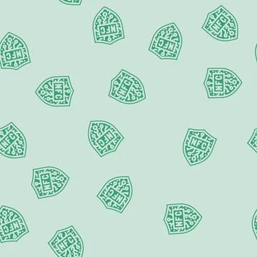Nfc security technology glyph vector seamless pattern Stock Illustration