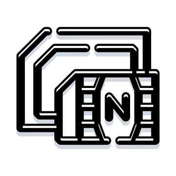 Nfc sim card connection technology for mobile data Stock Illustration