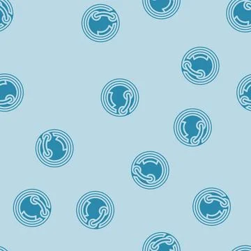 Nfc tag glyph vector seamless pattern Stock Illustration
