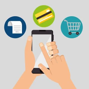 Nfc technology concept design Stock Illustration