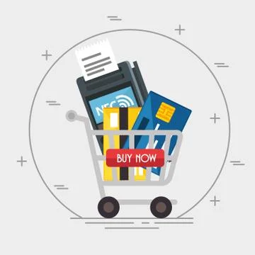 Nfc technology concept design Stock Illustration