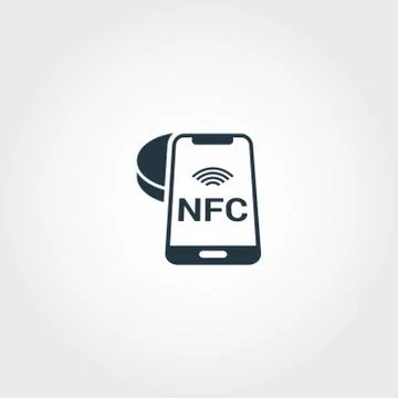 Nfc Technology icon. Monochrome creative design from smart devices icon colle Illustrazione stock