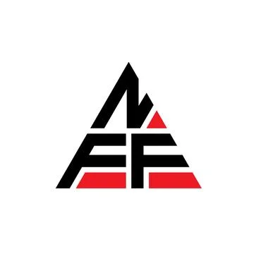 NFF triangle letter logo design with triangle shape. NFF triangle logo desi.. Stock Illustration