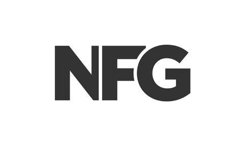 NFG logo design template with strong and modern bold text. Initial based ve.. 스톡 일러스트
