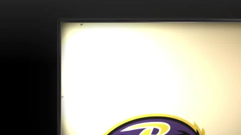 NFL baltimore-ravens Light Box Stock Footage 248595770
