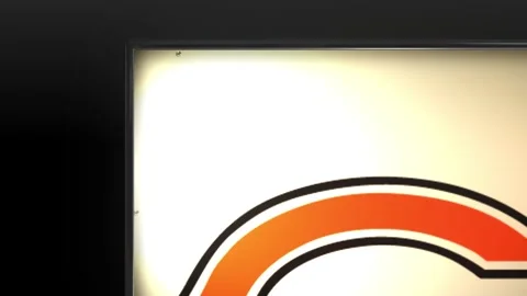 NFL chicago-bears Light Box Stock Footage 248595831