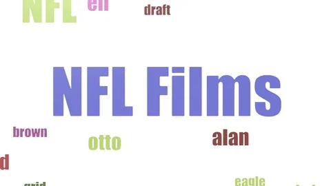 Nfl Films Wordcloud Animated Isolated On White Stock Footage 103563563