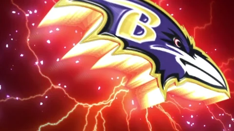 NFL Logo baltimore ravens RED Stock Footage 232590925