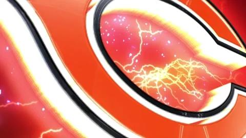 NFL Logo chicago bears RED Vidéo 232590959