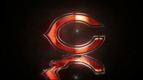 NFL Logo chicago bears waterreflection Vidéo 234590374