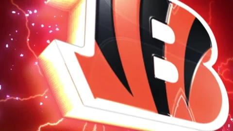 NFL Logo cincinnati bengals RED Stock Footage 232590961