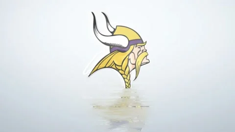 NFL Logo minnesota vikings Reflection Stock Footage 232776615