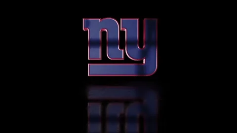NFL Logo Reflection New York Giants Video stock 256756527