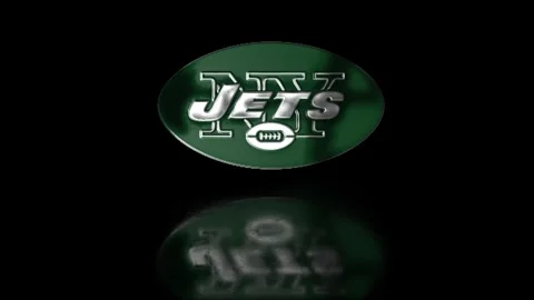 NFL Logo Reflection New York Jets Stock Footage 256756558
