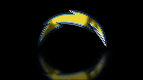 NFL Logo Reflection San Diego Chargers Stock Footage 256756595