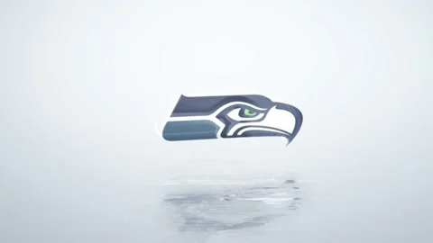 NFL Logo seattle seahawks Reflection Stock Footage 232776768