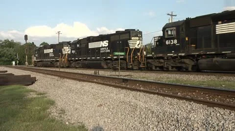 NFS TRAIN PASSES Stock Footage 11145516