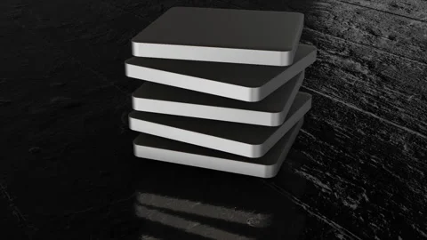 NFT Abstract Cubics Stock Footage 232202594