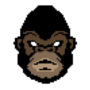 NFT art cryptopunk a monkey Ilustração Stock