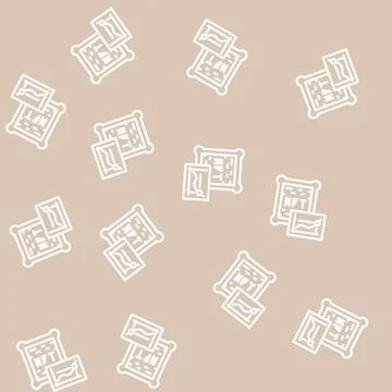 Nft assets line vector seamless pattern Stock Illustration