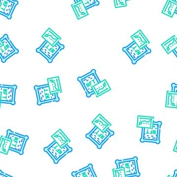 Nft assets vector seamless pattern Stock Illustration