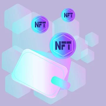 Nft banner 스톡 일러스트