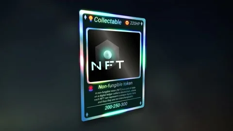 Nft card animation Stock Footage 167128800