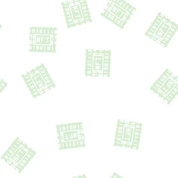 Nft code glyph vector seamless pattern 스톡 일러스트